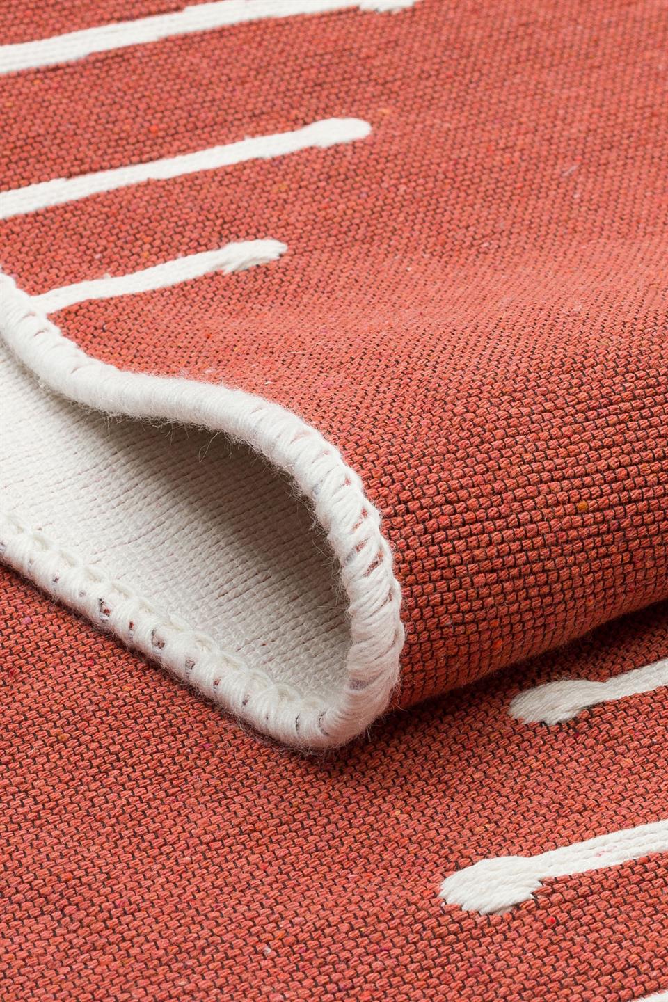 Yıkanabilir Çift Taraflı Modern Desenli Dokuma Kilim