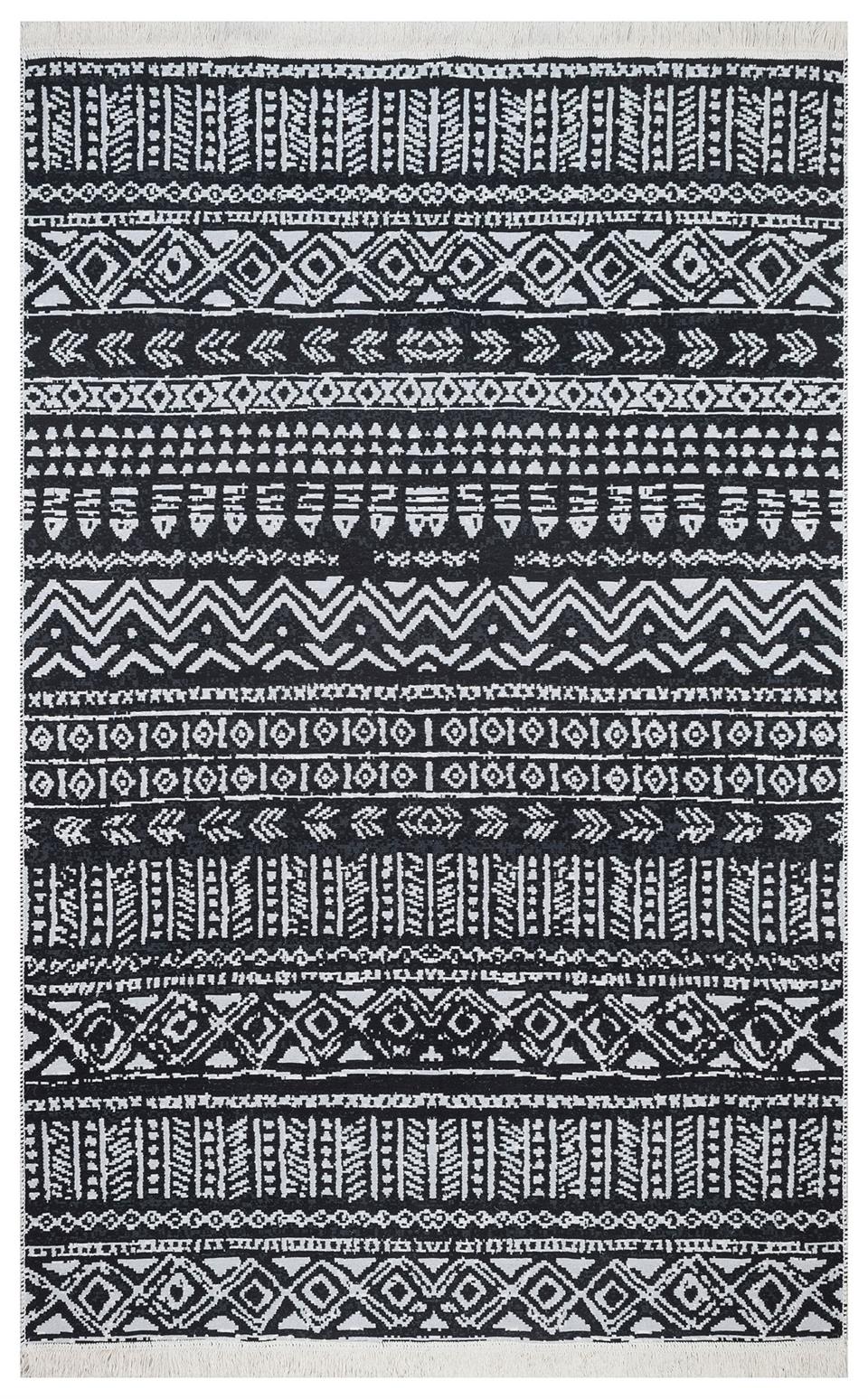 Yıkanabilir Çift Taraflı Modern Desenli Dokuma Kilim