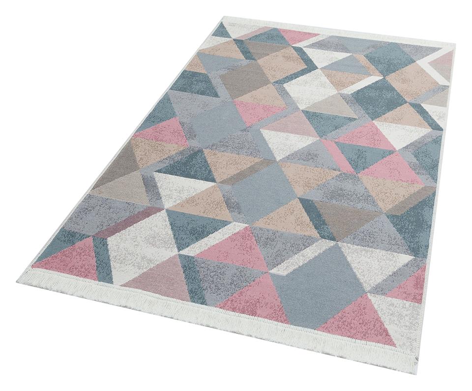 Yıkanabilir Çift Taraflı Modern Desenli Dokuma Kilim