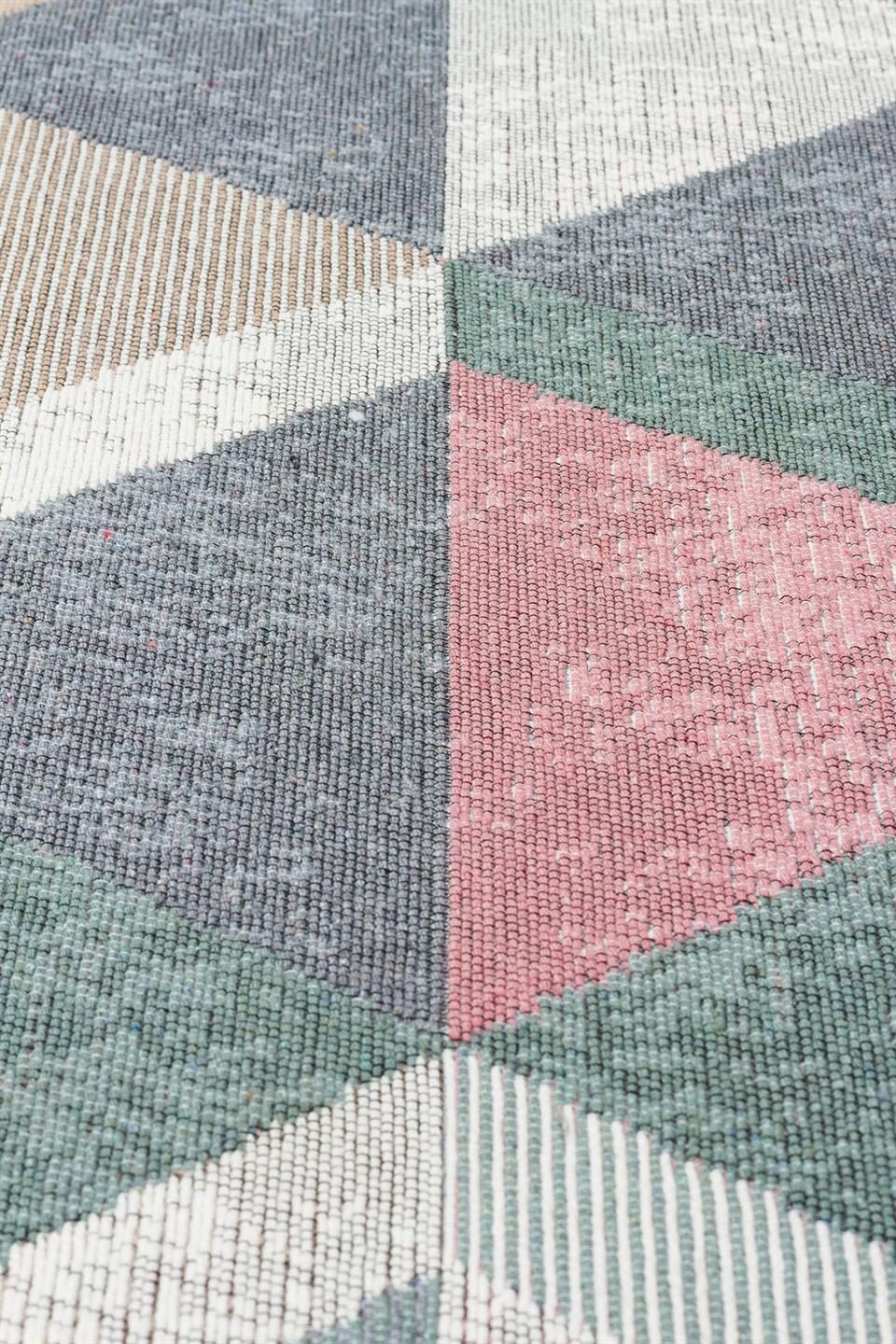 Yıkanabilir Çift Taraflı Modern Desenli Dokuma Kilim