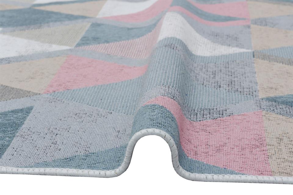 Yıkanabilir Çift Taraflı Modern Desenli Dokuma Kilim