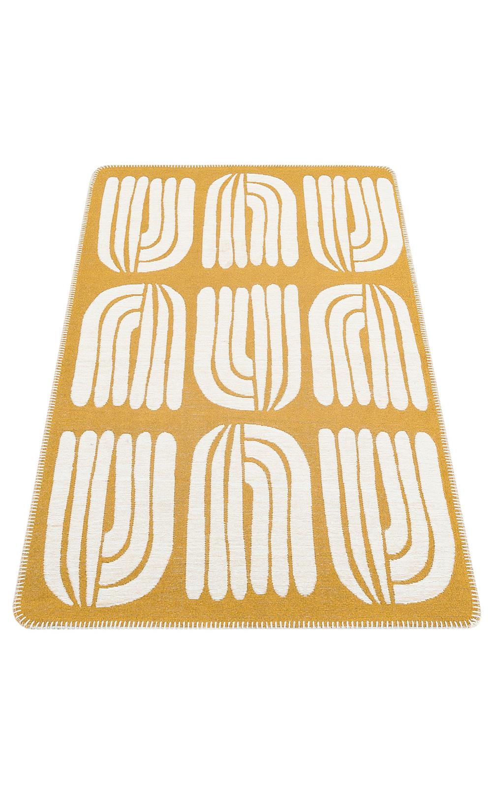 Yıkanabilir Kaymaz Tabanlı Modern Pamuk Kilim