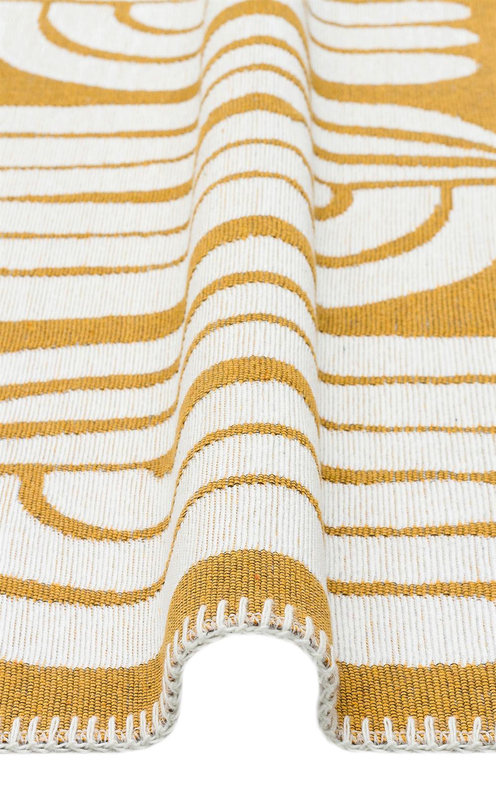 Yıkanabilir Kaymaz Tabanlı Modern Pamuk Kilim