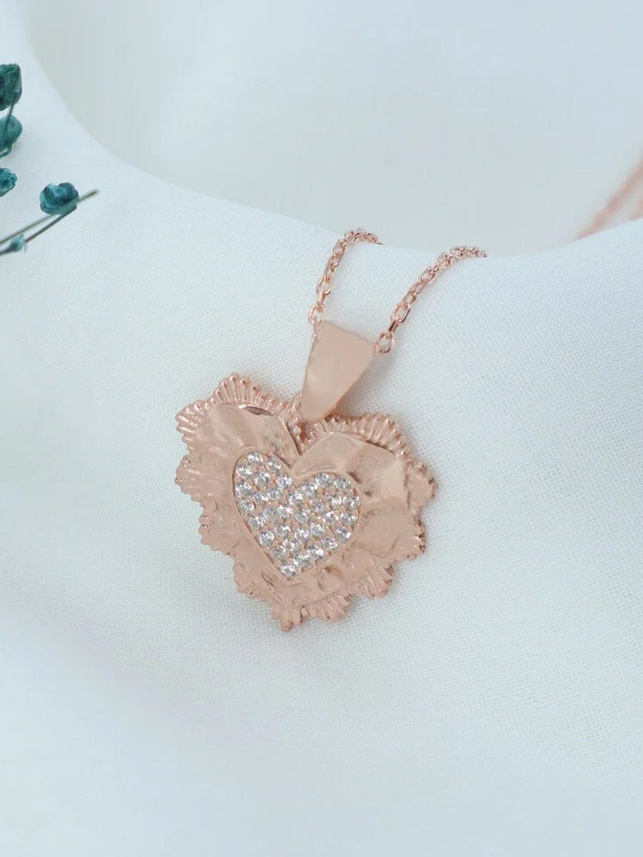 Katmanlı Kalp Kolye