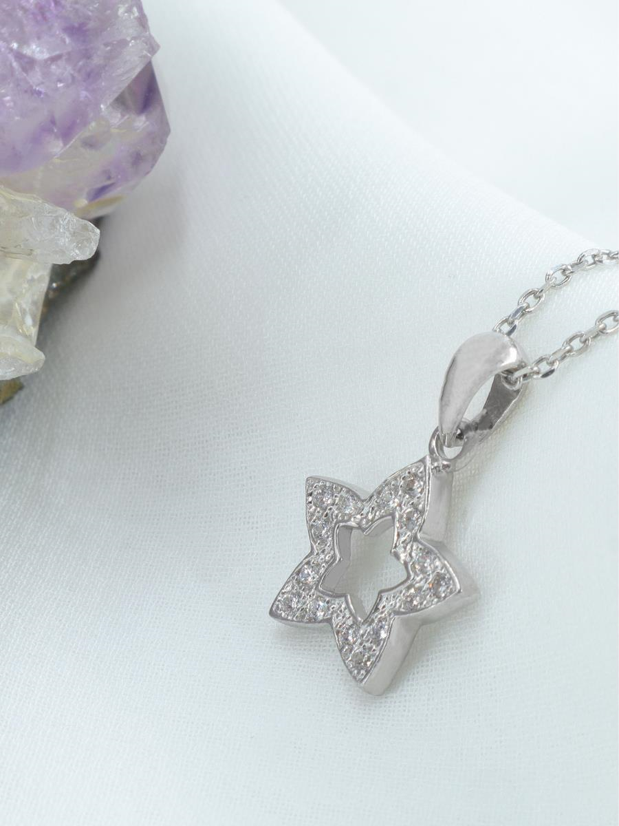 Taşlı Mini Yıldız Kolye