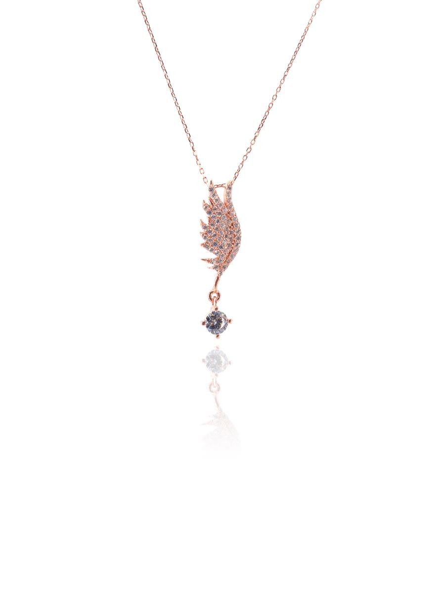 Tektaşlı Kanat Kolye