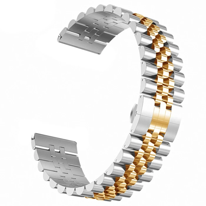 22MM Gear S3 Watch 4 -GT2 GT2E 46MM KayışKordon Seramik Paslanmaz Çelik-(1903)