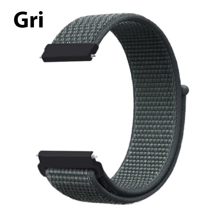 22MM Gear S3 Watch 4 -Gt2 GT2E 46MM Kayış Kordon Lylon Loop-(1903)