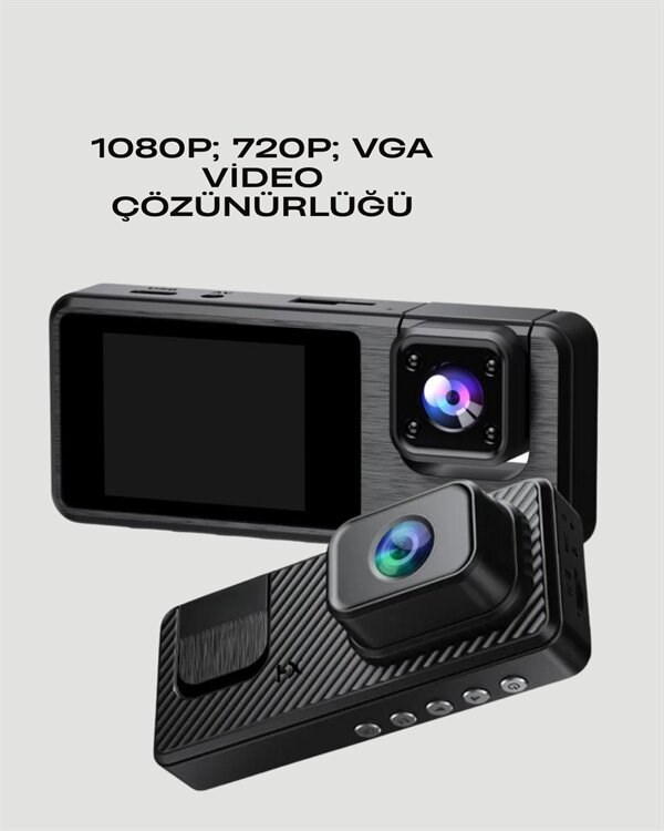 3 Kameralı DVR Araç Kamerası – Tam Güvenlik, Tam Kapsama Yeni Nesil