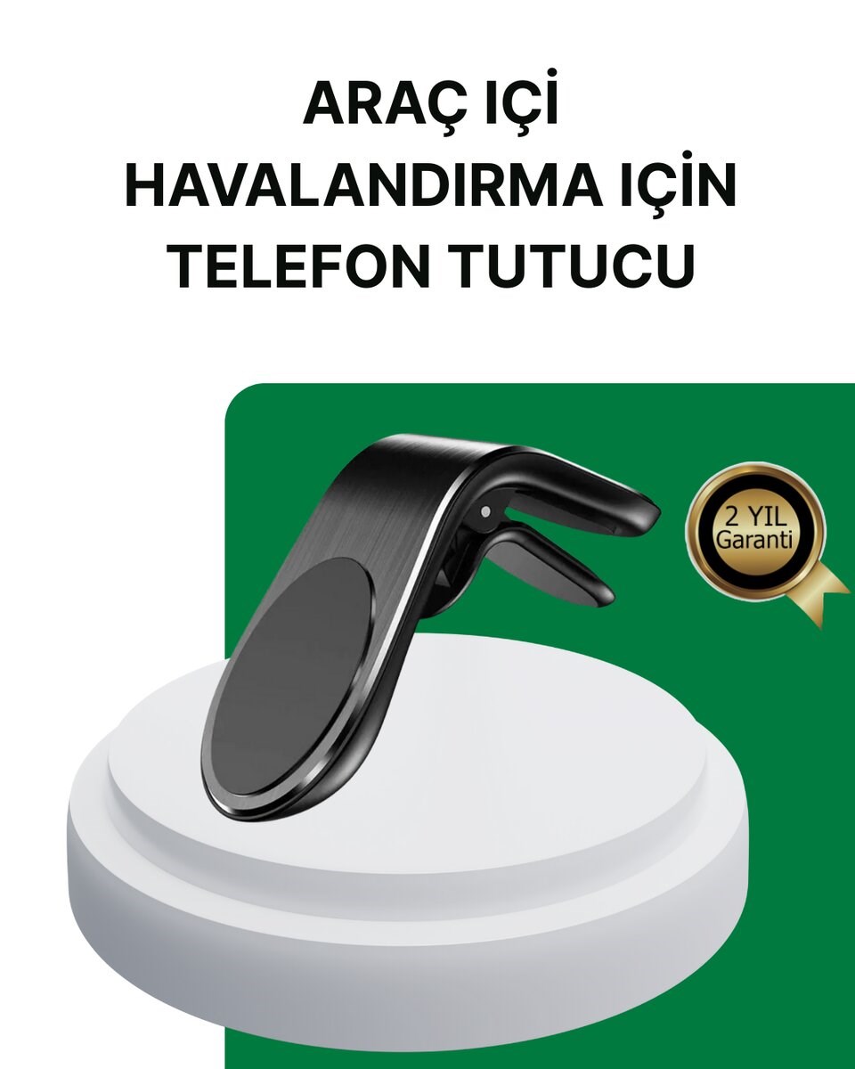 360° Ayarlanabilir Araç Telefon Tutucu – Tüm Telefonlarla Uyumlu