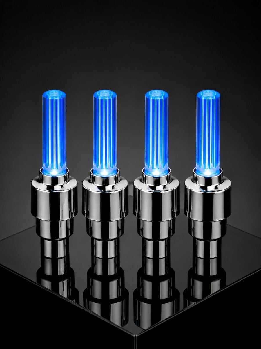 4 Adet LED Lastik Sibop Işığı Otomobil İçin Hareket Sensörlü