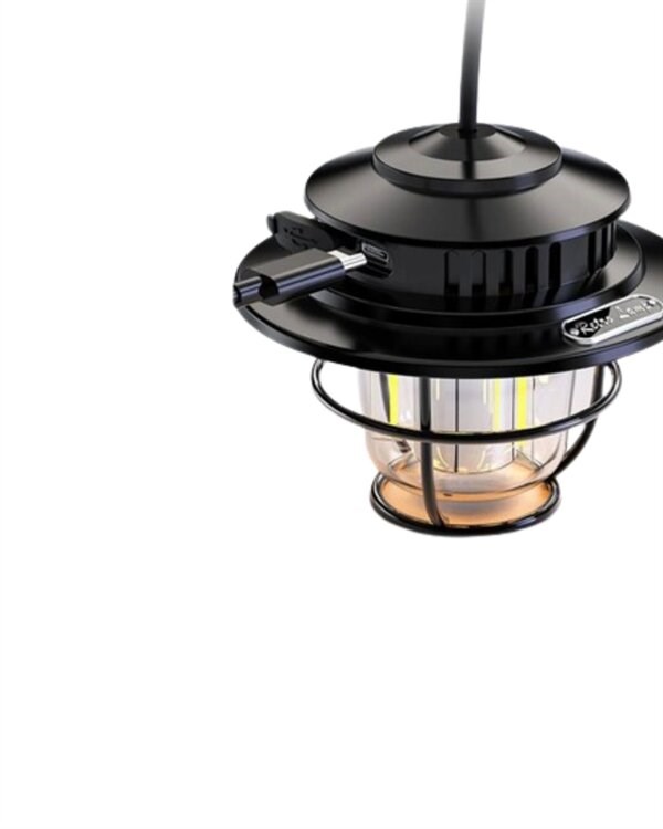 4 Fonksiyonlu Dekoratif Kamp Lambası – Tungsten Ampul, USB Çıkışlı Yeni Nesil