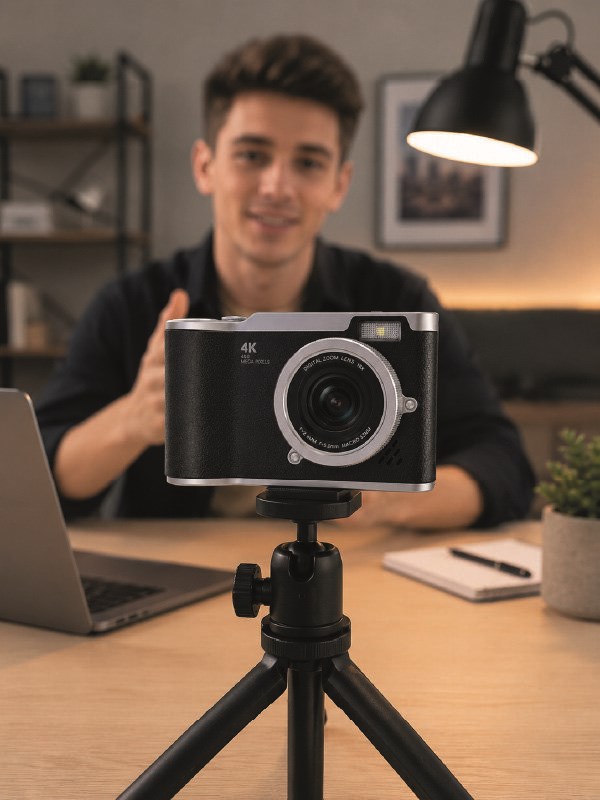 48 MP Dijital Kamera 4K Video Çekim Özellikli Kompakt Tasarım