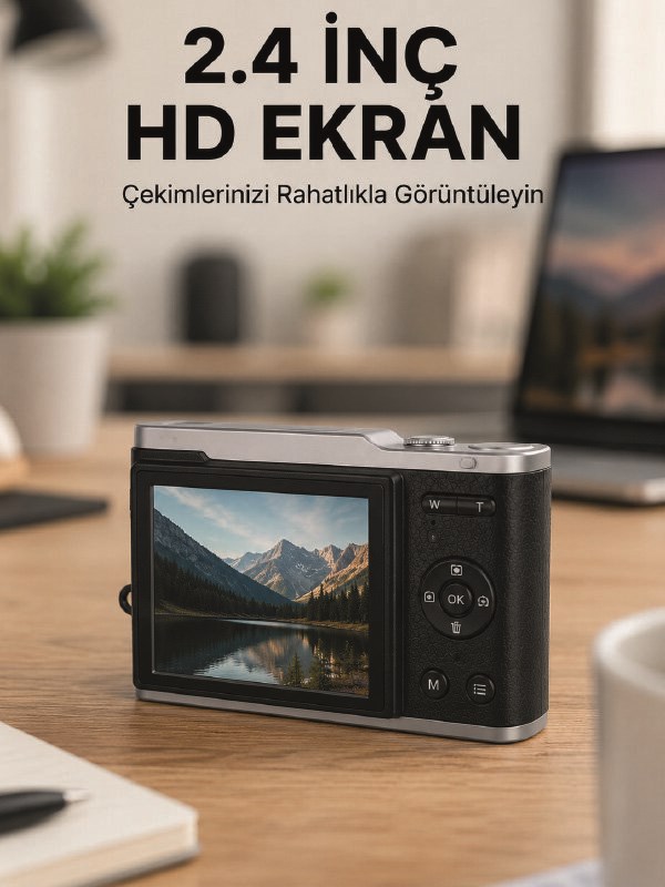 4K Video Kayıtlı 48 MP Dijital Fotoğraf Makinesi Otomatik Odaklama