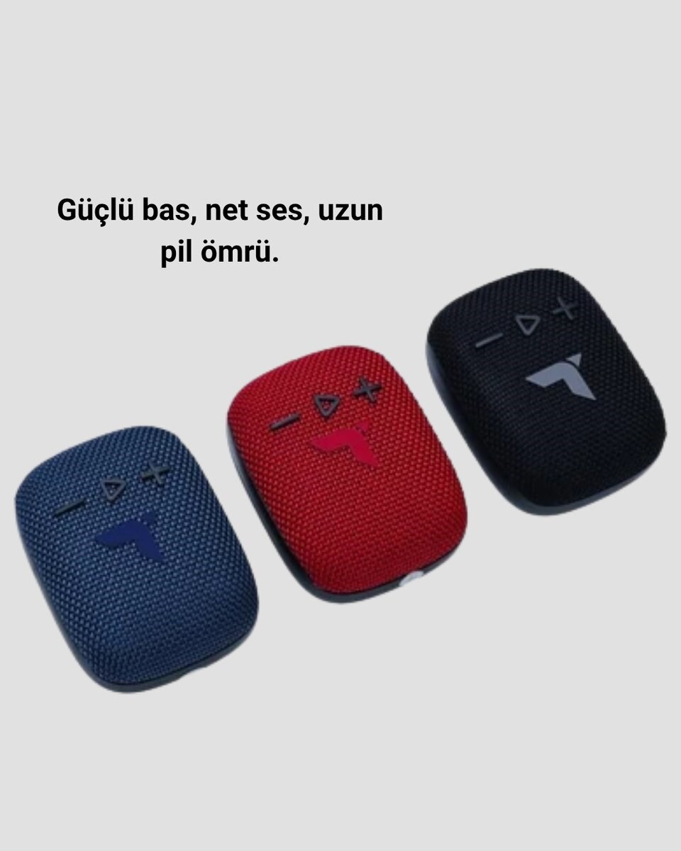 5W Kablosuz Bluetooth Hoparlör Güçlü Bas ve FM Radyo