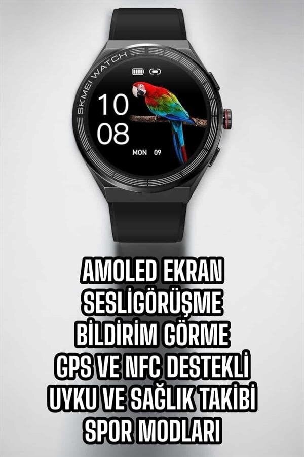 Akıllı Saat Dokunmatik Ekran Sesli Görüşme ve Bildirim Görme Sağlık Takibi