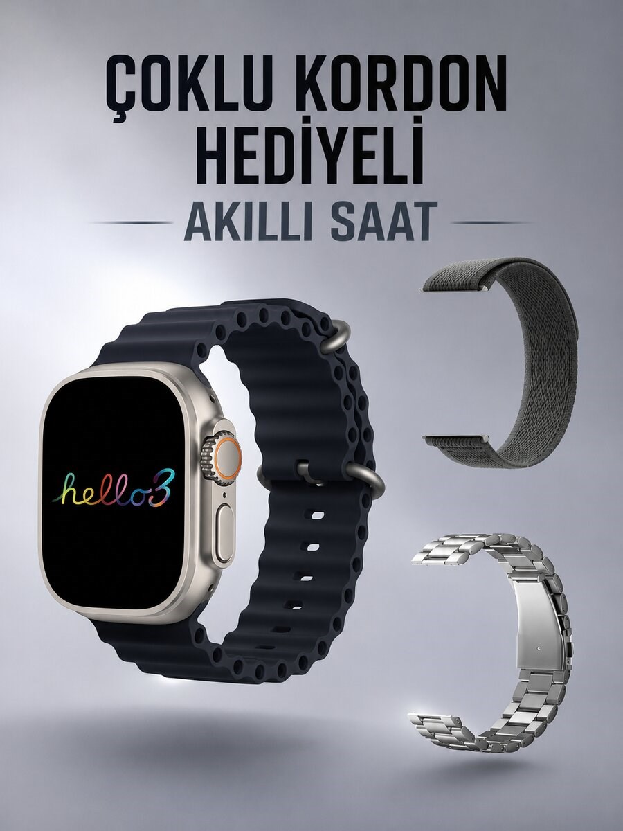 Akıllı Saat Yeni Nesil Bluetooth Bağlantılı Uyku Sağlık Takibi GPS Ve NFC Uyumlu
