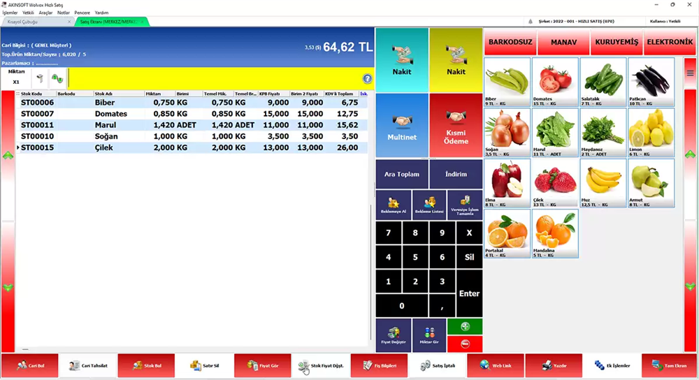 AKINSOFT WOLVOX HIZLI SATIŞ PROGRAMIAkınsoft