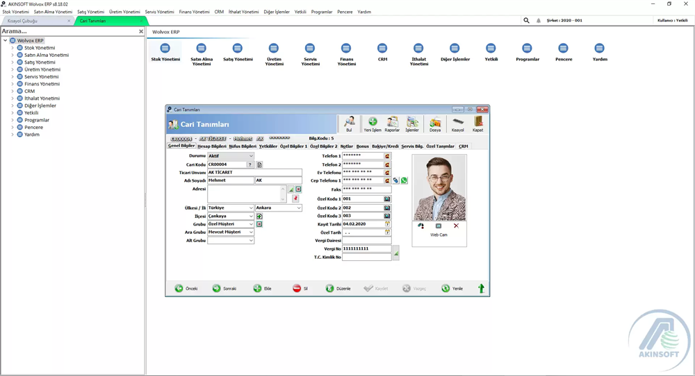 AKINSOFT WOLVOX ÖN MUHASEBE PROGRAMIAkınsoft