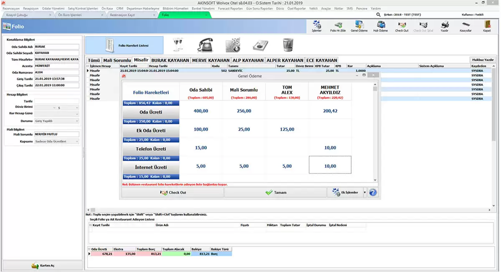 AKINSOFT WOLVOX OTEL YÖNETİMİ PROGRAMIAkınsoft