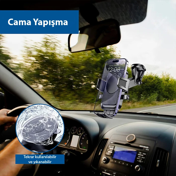 ALLY  A145 Araç İçi Torpido Üstü Telefon Tutucu-(1903)