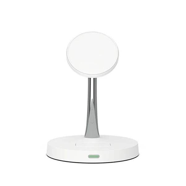 ALLY 15W 2 in 1 Masaüstü Kablosuz Şarj Standı Magsafe Tutucu-(1903)