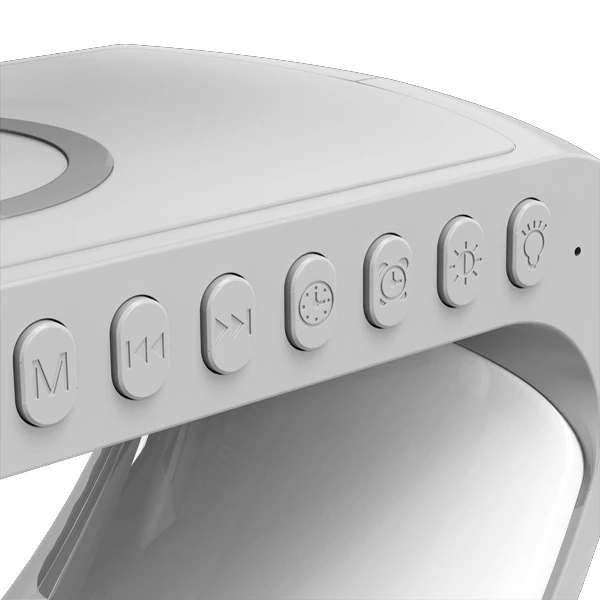 Ally 15W Kablosuz Şarj Standlı Bluetooth hoparlör RGB Gece Lambası-(1903)