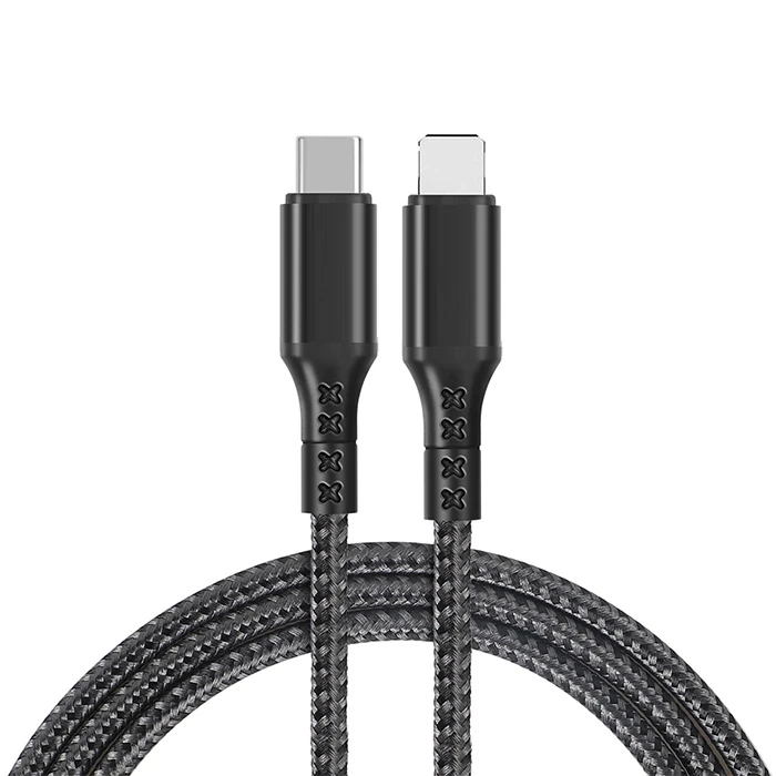 ALLY 1mt 27W Type-C To iPhone Lightning Süper Hızlı Data ve Şarj Kablosu Akım ve Isı Korumalı Halat-(1903)