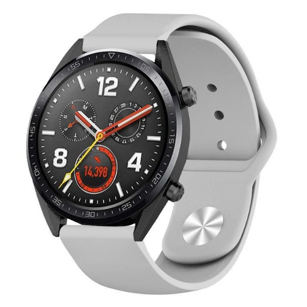 Ally 20MM Galaxy Watch 42MM/ Active 1-2/ S2 Classic Kayış Kordon Silikon-(1903)