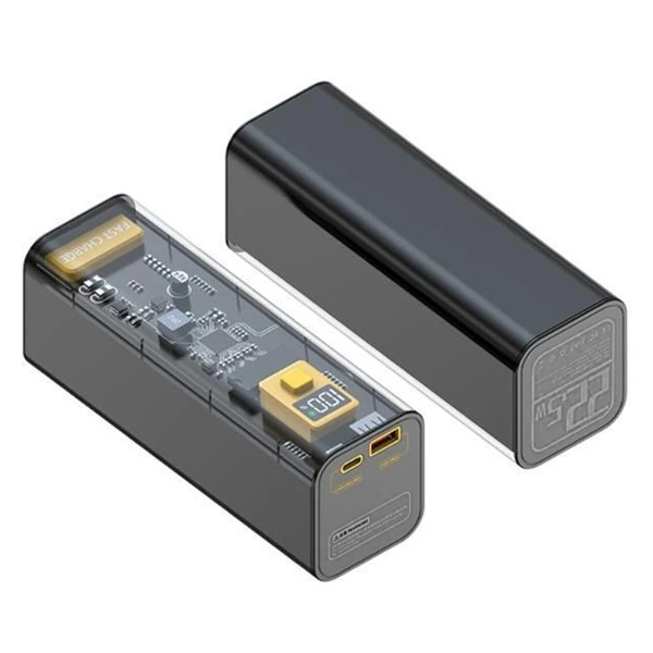 Ally 22.5W PD 30000 mAh Transparan Led Göstergeli Powerbank-(1903)