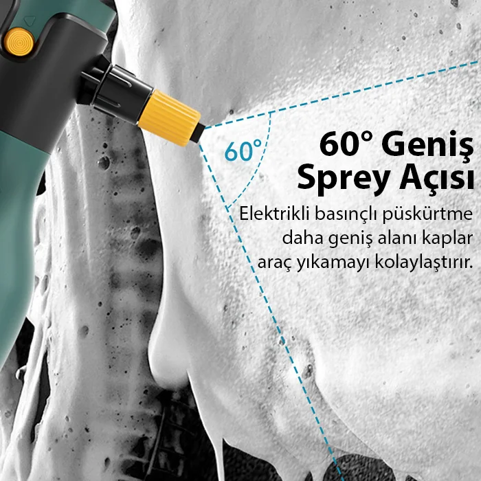 ALLY 2L Yüksek Basınçlı Şarjlı Köpük Makinası Oto Yıkama Pompası Köpük Püskürtücü-(1903)