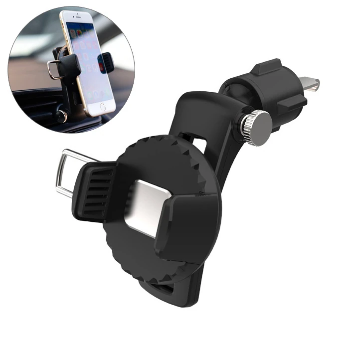 Ally 360 Dönebilen Araç Klima Havalandırma Bölmesi Kancalı Telefon Tutucu-(1903)