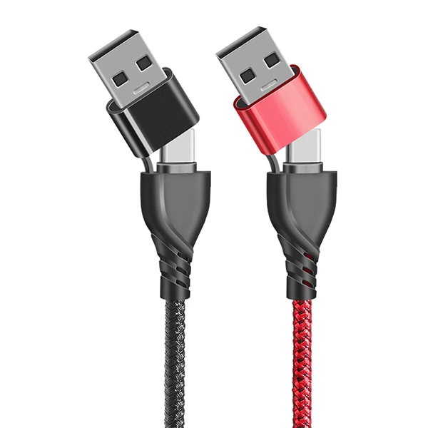 ALLY 3in1 Type-C + USB To Lightning + Type-c + Micro Usb Şarj ve Data Kablosu-(1903)