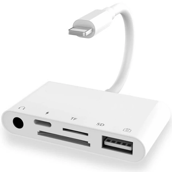 ALLY 5in1 İPhone-İPad lightning To Audio Usb Kamera Okuyucu-(1903)