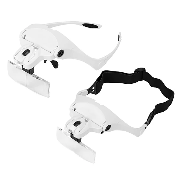 ALLY 9892B2 Yedek Lensli Led Işıklı Kafa Büyüteçi-(1903)