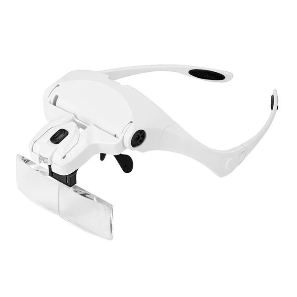 ALLY 9892B2 Yedek Lensli Led Işıklı Kafa Büyüteçi-(1903)