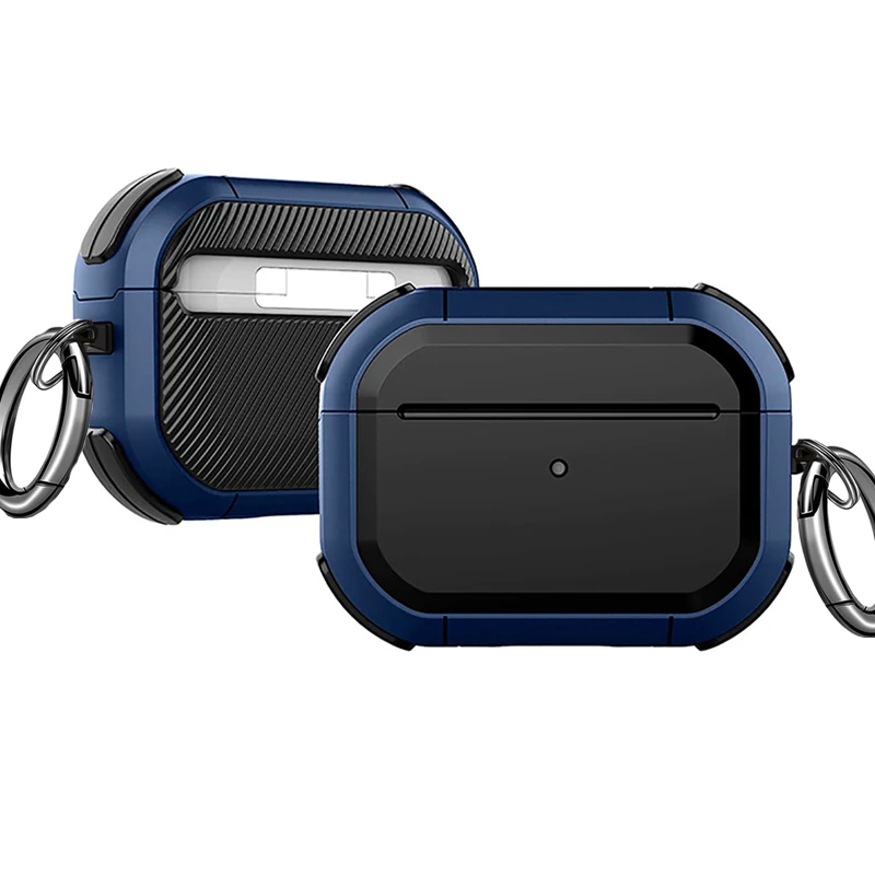 ALLY AirPods Pro Anti-Drop Kancalı Darbe Emici Kulaklık Kılıfı-(1903)