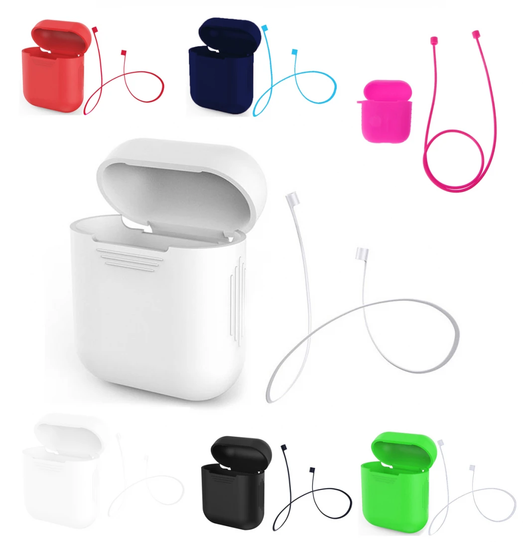 Ally Apple Airpods İçin Renkli Strap Kulaklık Askısı+ Silikon Kılıf-(1903)