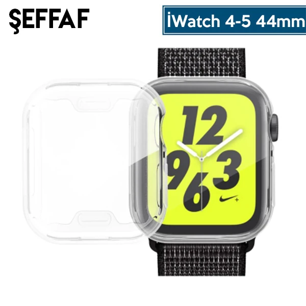 Ally Apple İWatch  44mm 360 Koruma Ultra Slim Silikon Kılıf-(1903)