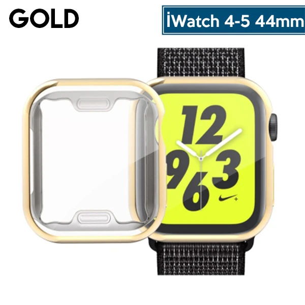 Ally Apple İWatch  44mm 360 Koruma Ultra Slim Silikon Kılıf-(1903)