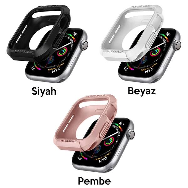 Ally Apple Watch 4-5 40MM Şok Darbe Onleyici Silikon Kılıf-(1903)
