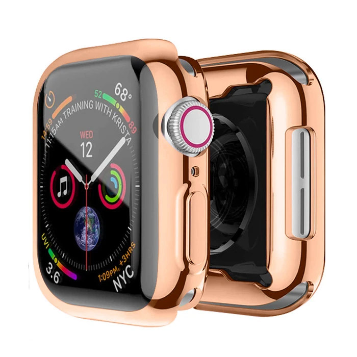ALLY Apple Watch 7-8 41mm 360 Koruma Ultra Slim Silikon Kılıf-(1903)