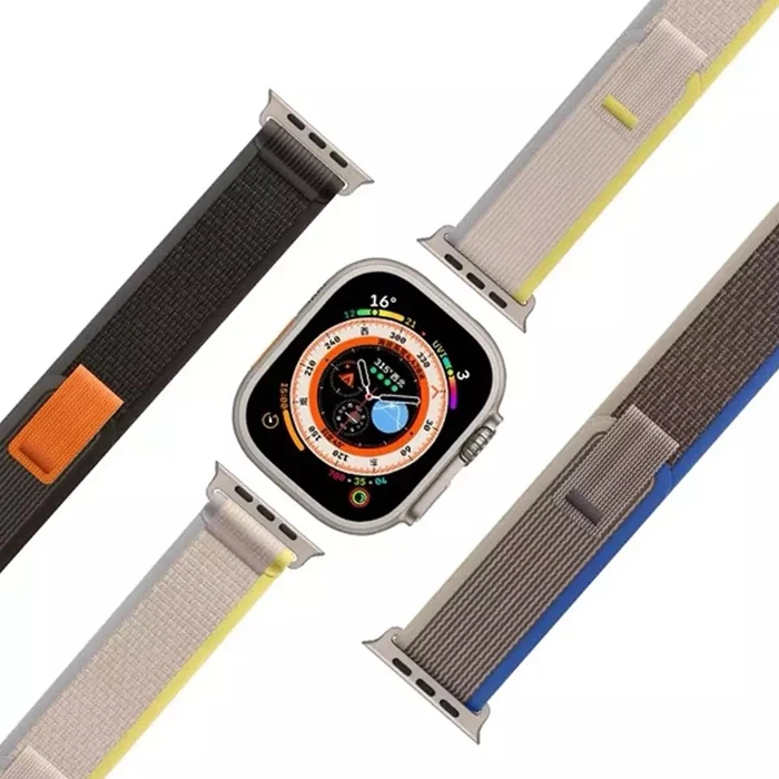 Ally Apple Watch 7-8 41mm 6-5-4 40mm Field Loop Kayış Kordon 3-2-1 38mm-(1903)