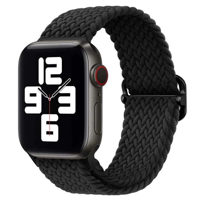 Ally Apple Watch 7-8 41mm 6-5-4 40mm Japon Tokalı Elastik Kayış Kordon 3-2-1 38mm-(1903)