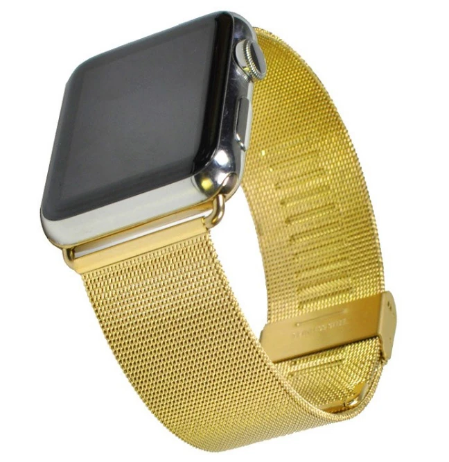 Ally Apple Watch 7-8 41mm 6-5-4 40mm Kayış Kordon Milano Metal Klasik Kopça 3-2-1 38mm-(1903)