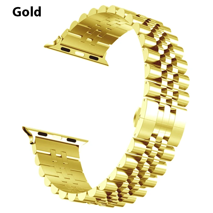 Ally Apple Watch 7-8 41mm 6-5-4 40mm Kayış Kordon Paslanmaz Çelik 3-2-1 38mm-(1903)