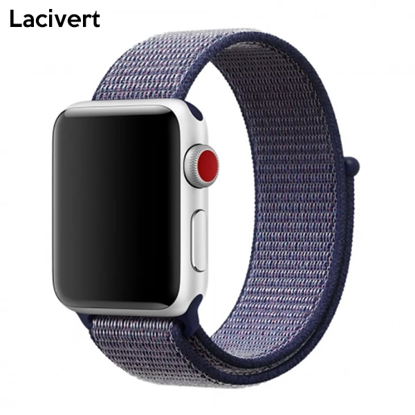 Ally Apple Watch 7-8 41mm 6-5-4 40mm Nylon Loop Spor Kayış Kordon 3-2-1 38mm-(1903)