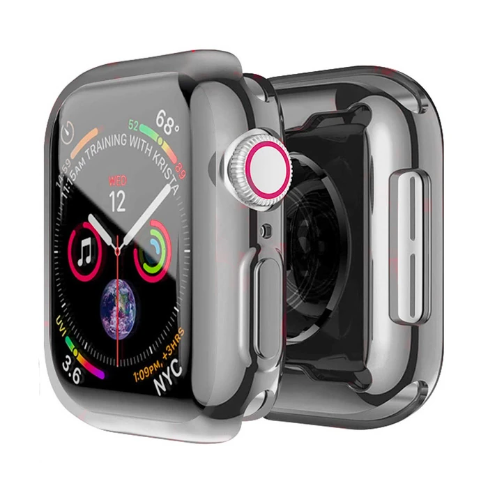 ALLY Apple Watch 7-8 45mm 360 Koruma Ultra Slim Silikon Kılıf-(1903)