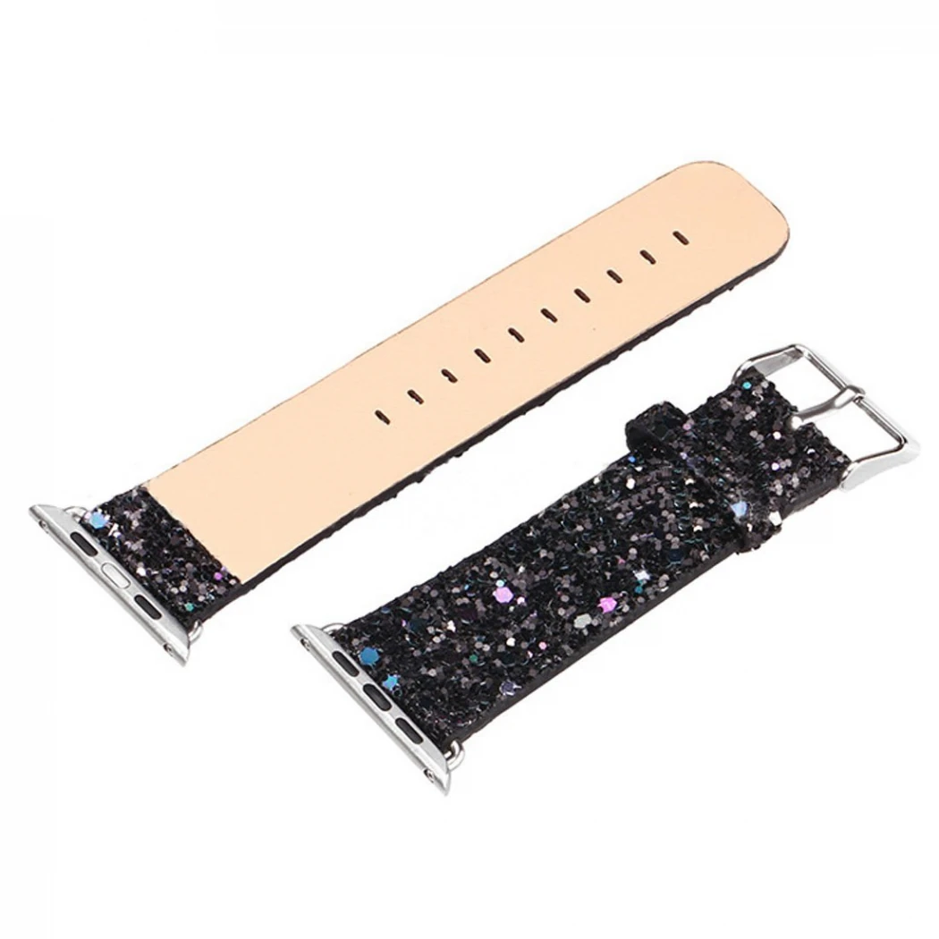 Ally Apple Watch 7-8 45mm 6-5-4 44mm Kordon Kayış Deri Sim İşlemeli 3-2-1 42mm-(1903)