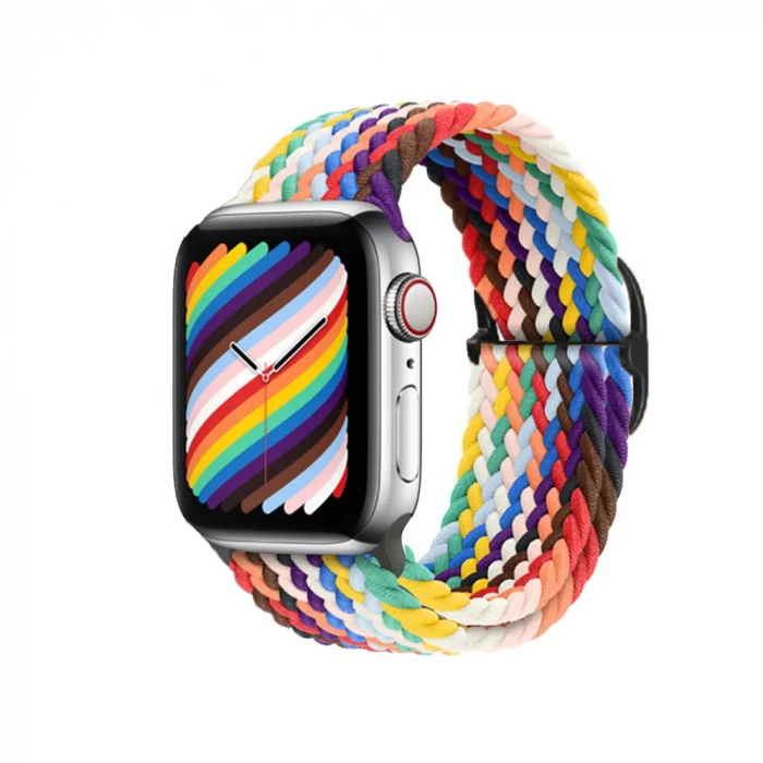 Ally Apple Watch 7-8 45mm 6-5-4 44mm Watch Ultra 49mm Japon Tokalı Elastik Kayış Kordon 3-2-1 42mm-(1903)